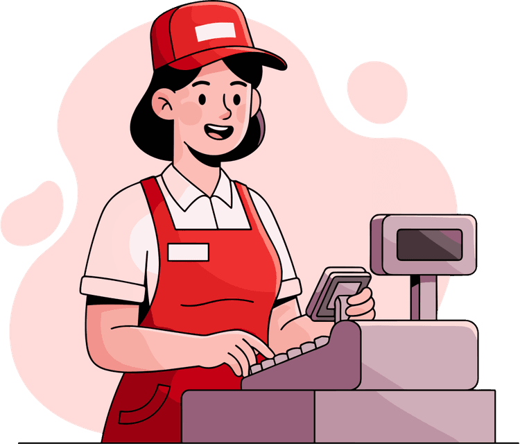 Cashier Illustration